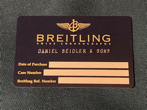 breitling garantiekarte flecken|breitling watch warranty card.